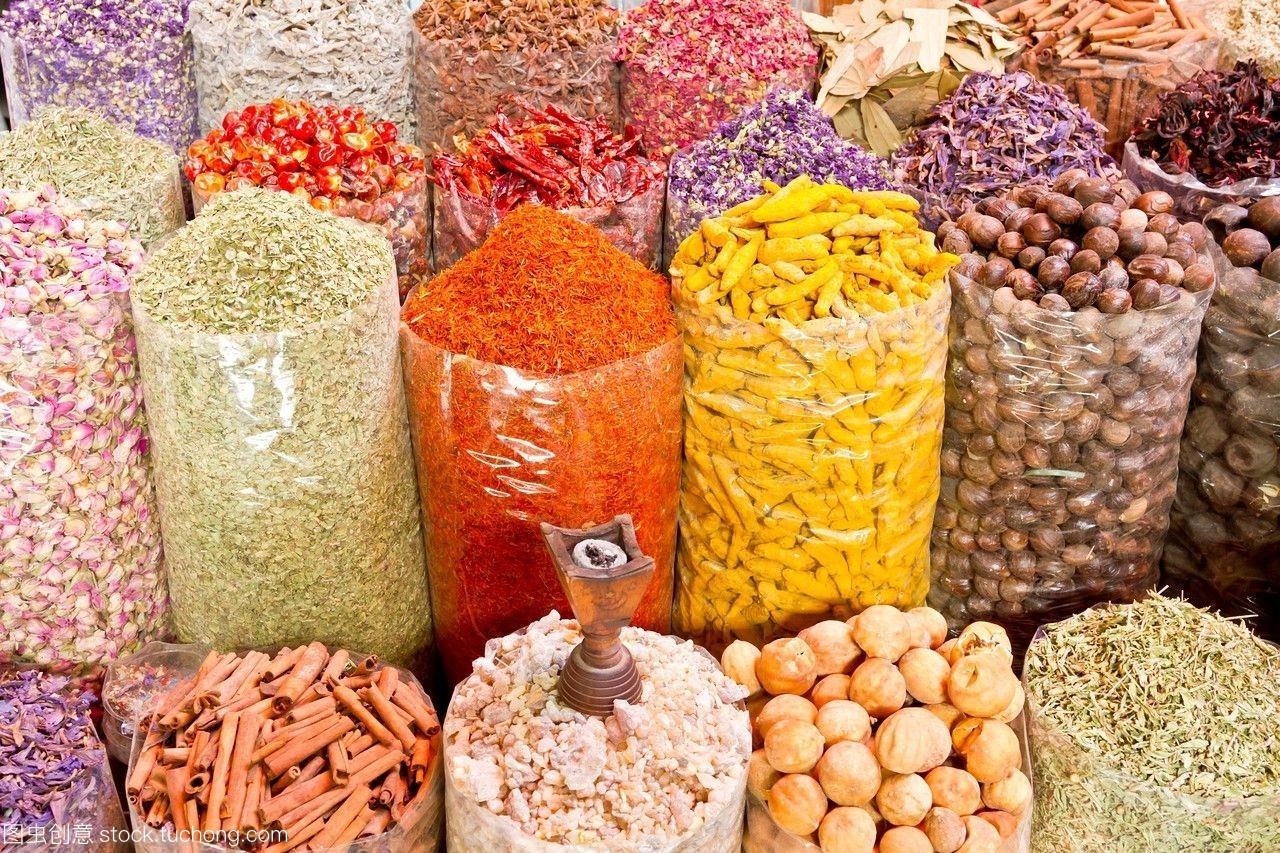 迪拜香料集市 新鮮農產品的視覺盛宴