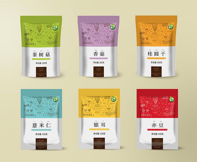 干貨雜糧包裝袋設(shè)計 實用性與美觀性的完美結(jié)合
